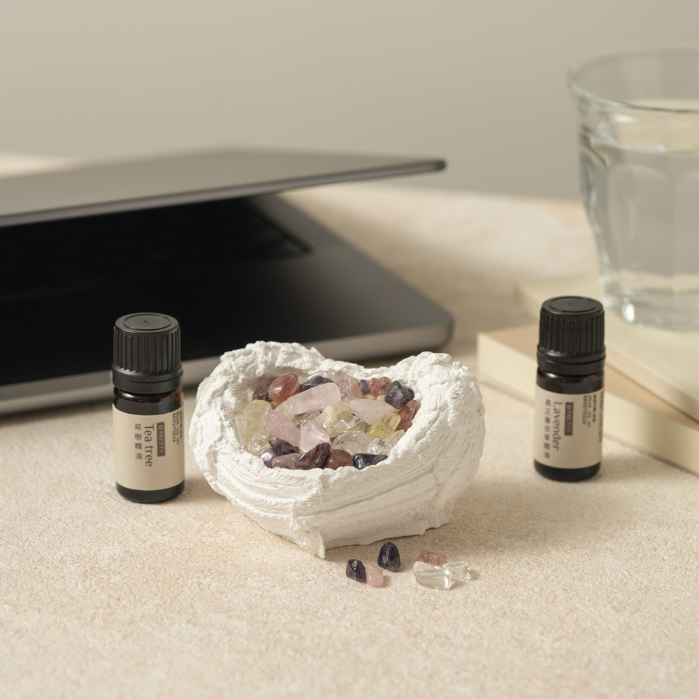 O'Pretty 歐沛媞 水晶開運香氛擴香石-天使之翼禮盒組