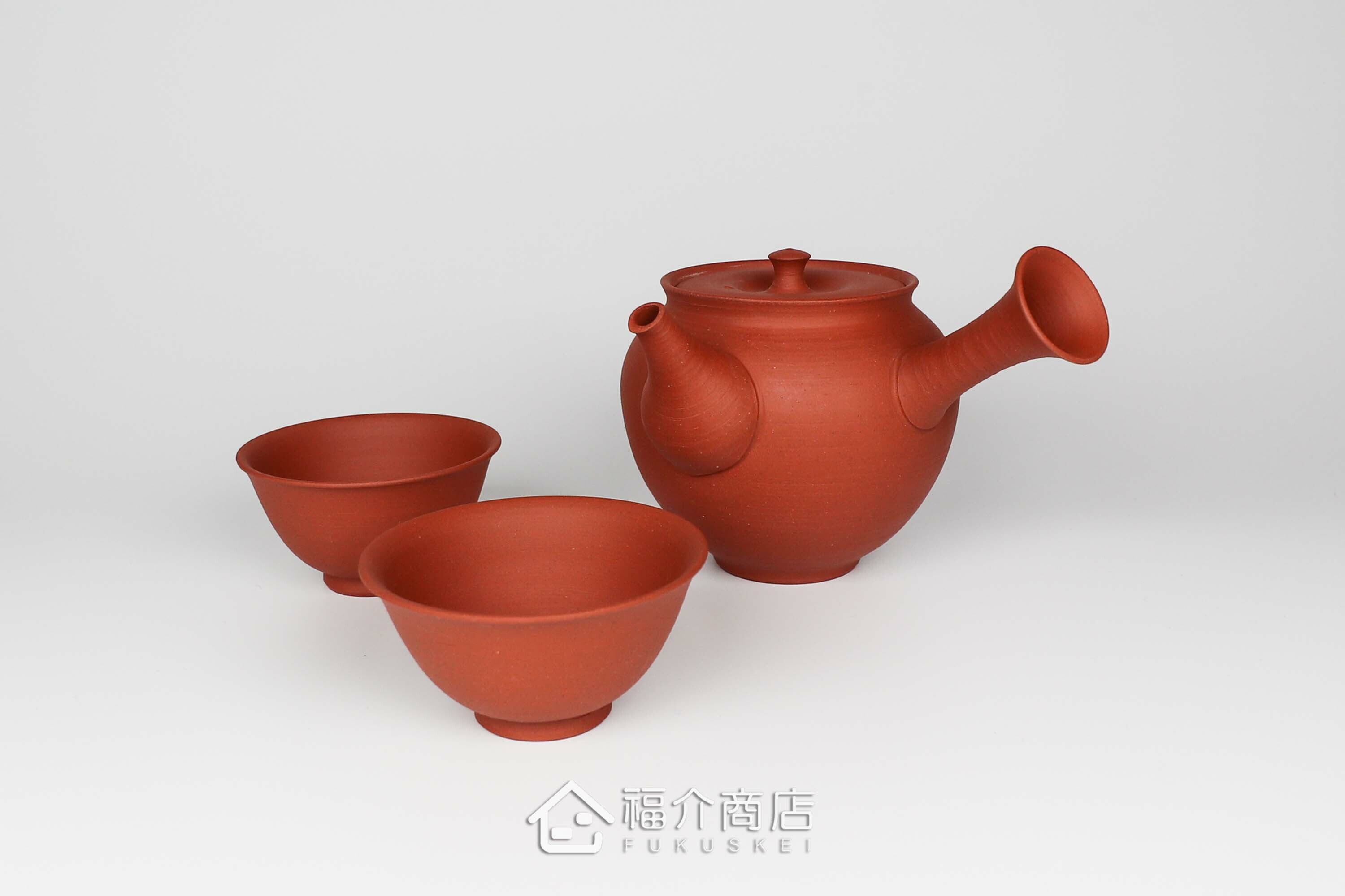 泡茶用的260ml日本陶瓷茶壺與2個茶杯的茶具組合
