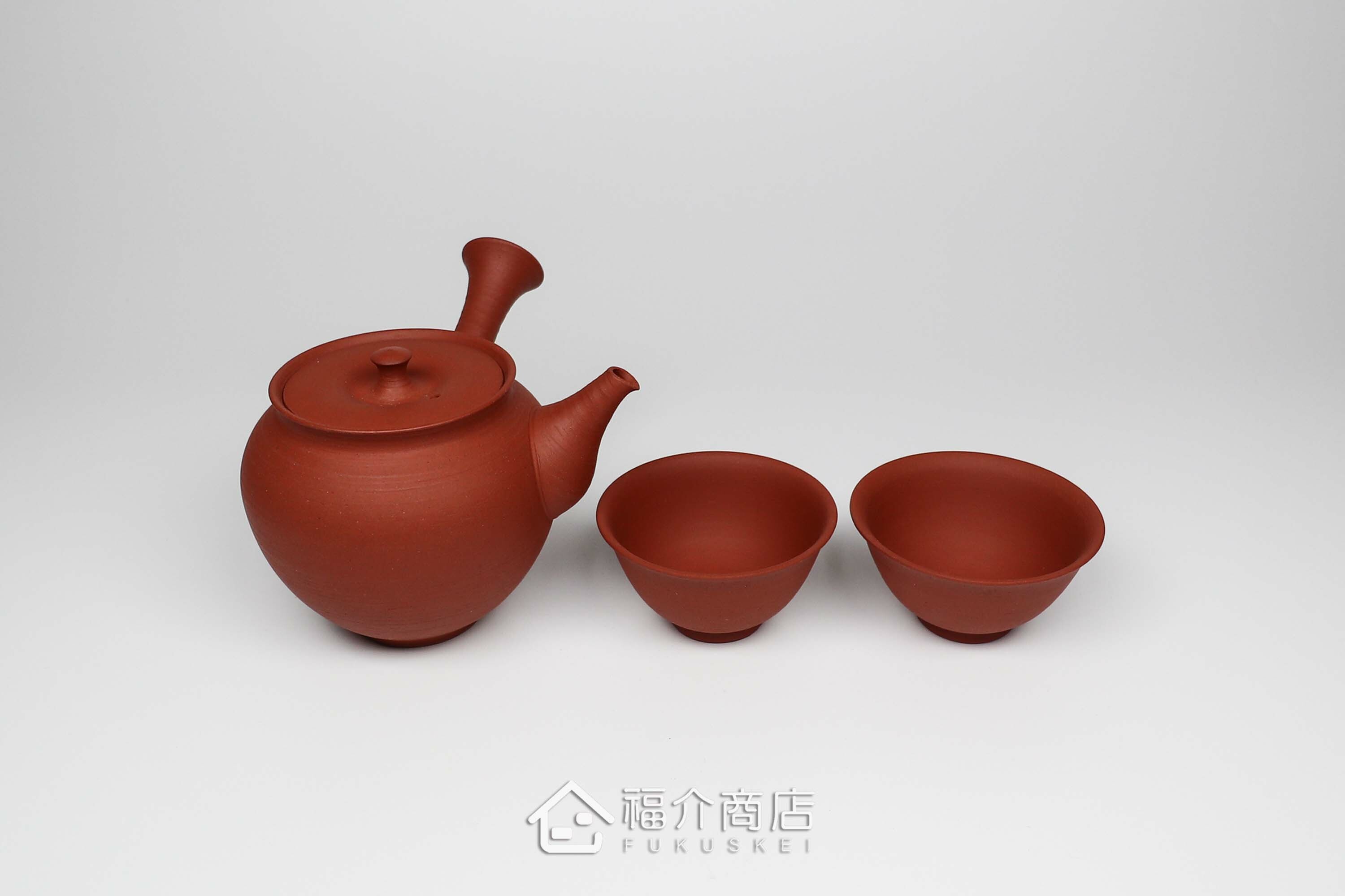 泡茶用的260ml日本陶瓷茶壺與2個茶杯的茶具組合