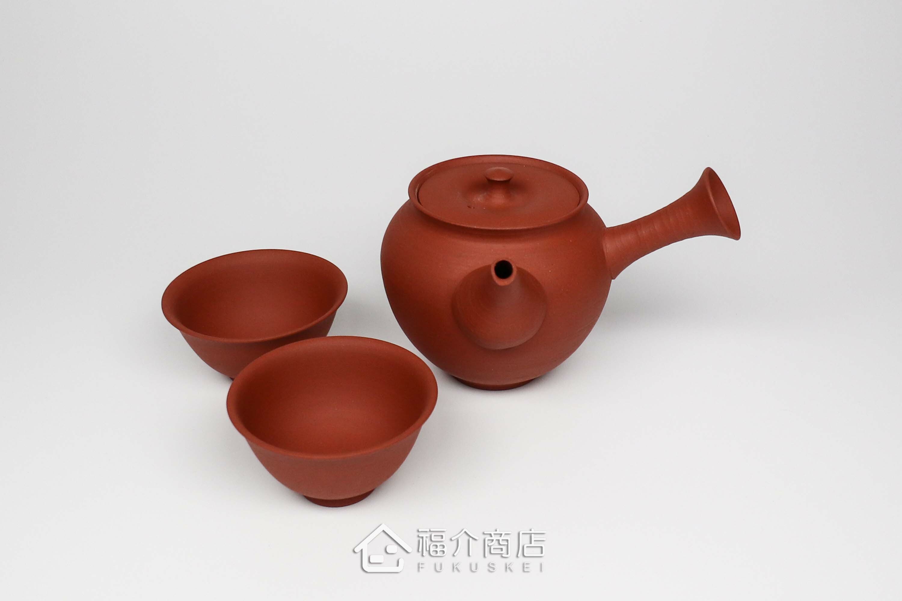 泡茶用的260ml日本陶瓷茶壺與2個茶杯的茶具組合