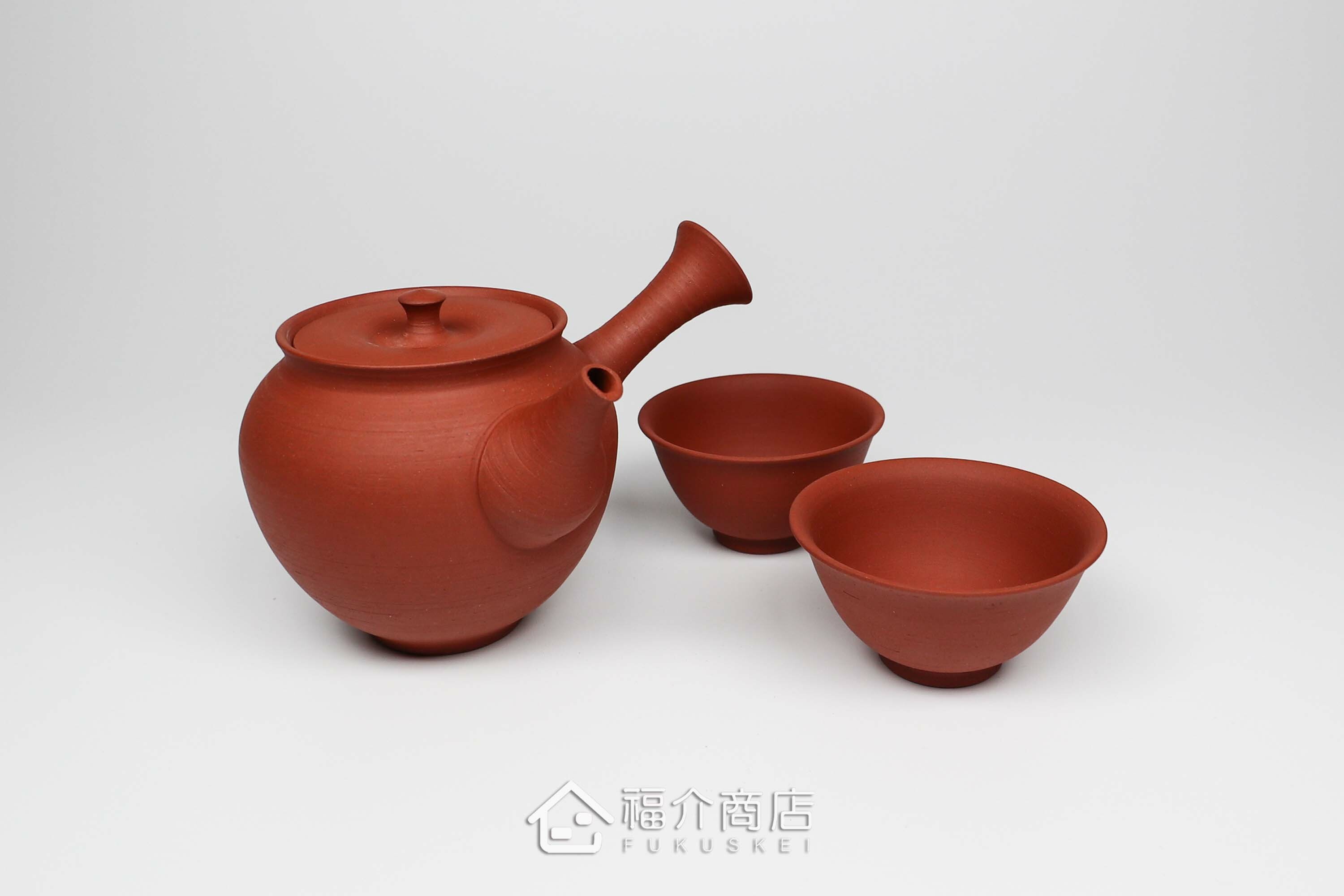 泡茶用的260ml日本陶瓷茶壺與2個茶杯的茶具組合