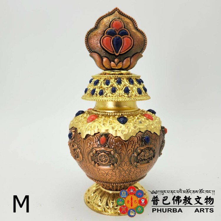 八吉祥寶瓶-中-銅色(九款)