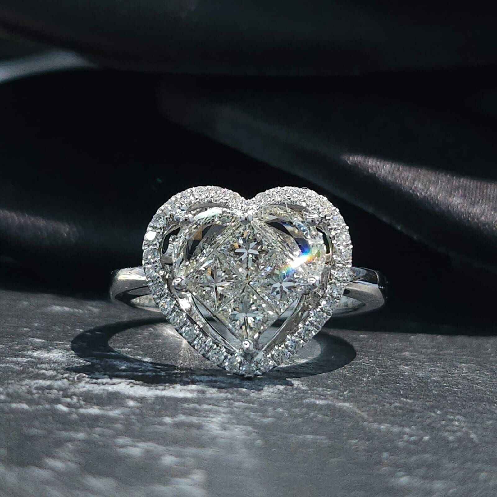 18K White Gold 1.19ct Diamond Ring