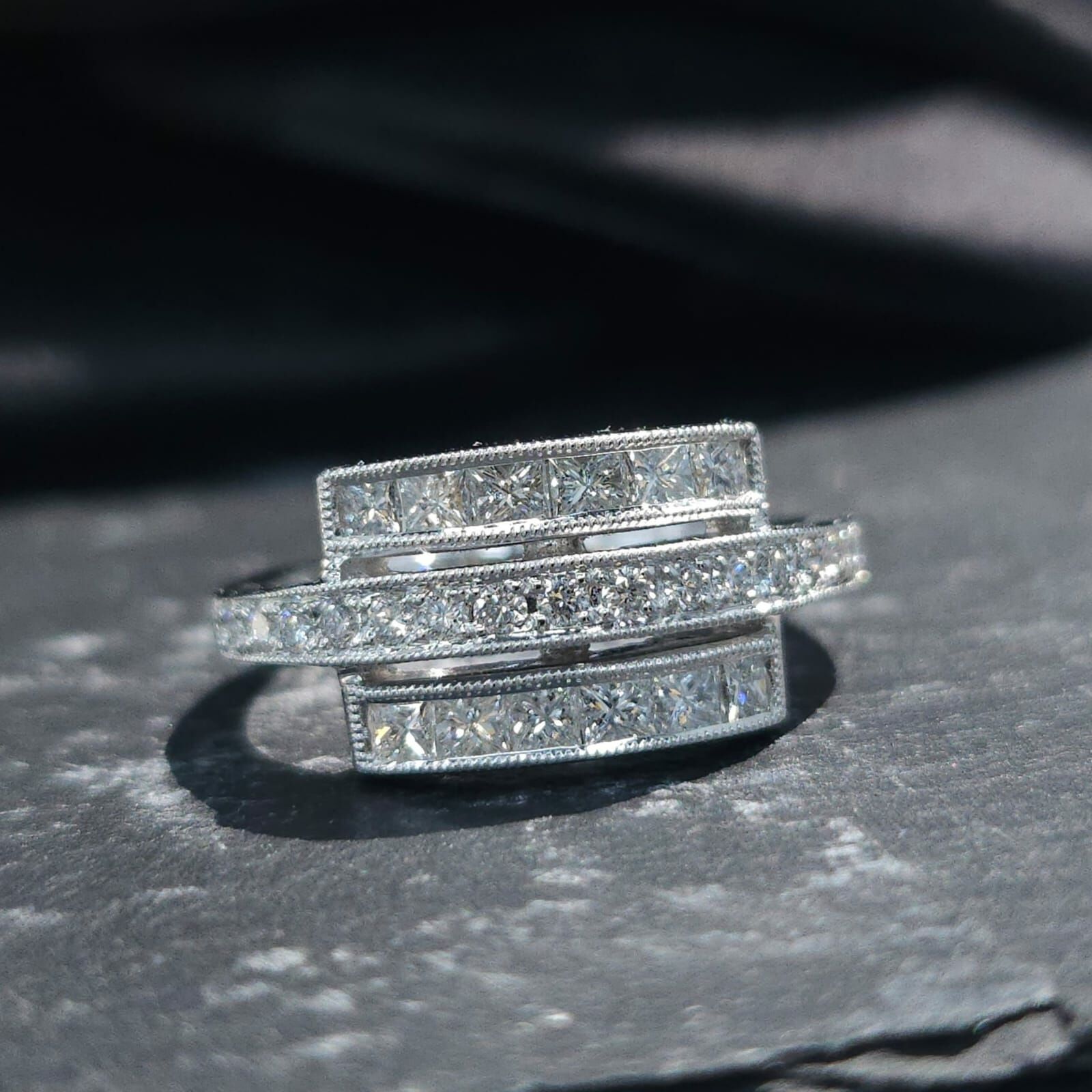 18K White Gold 0.67ct Diamond Ring