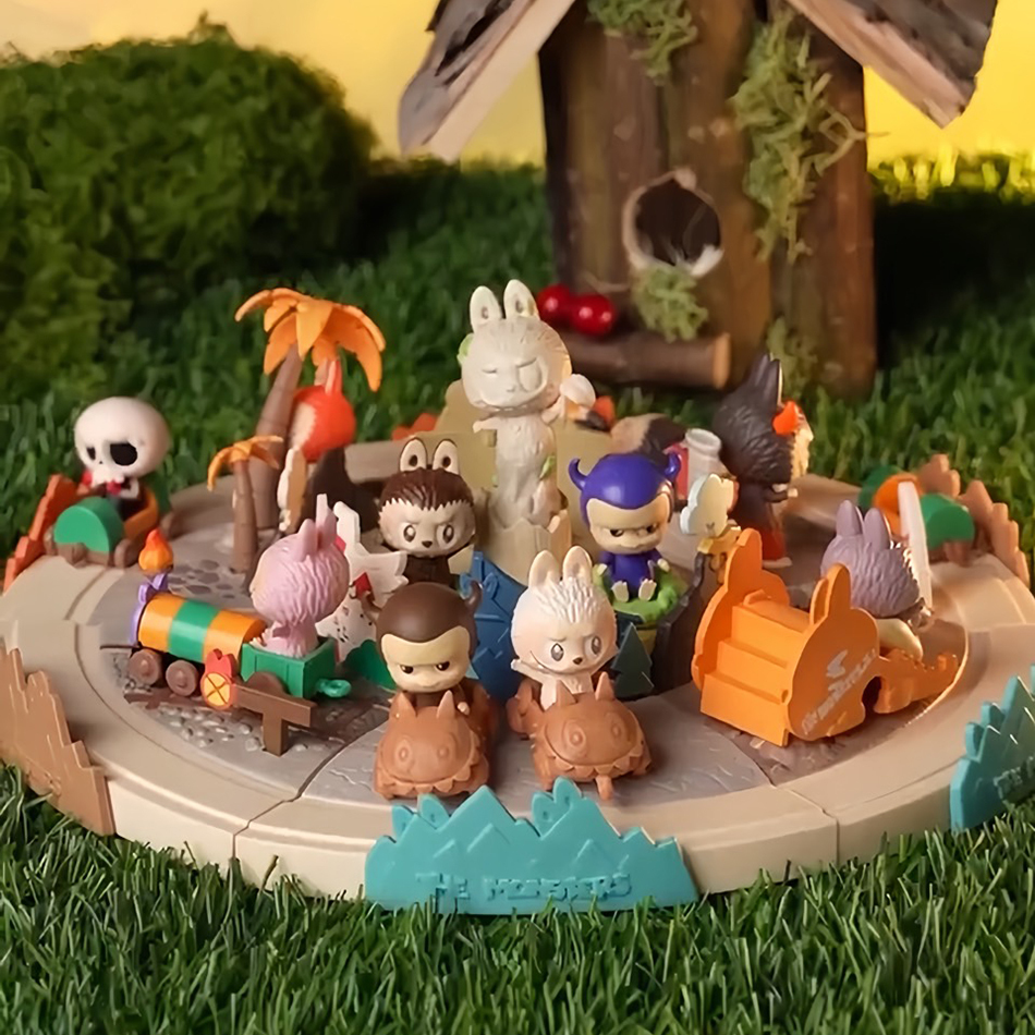 POPMART 泡泡瑪特 THE MONSTER LABUBU 拉布布 一起玩遊戲系列場景 積木 樂高 手辦 盲盒 整盒一組6個