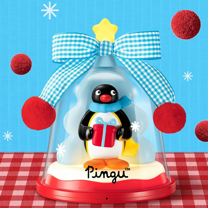 PINGU 企鵝家族 許願鈴組合 聖誕樹 鈴鐺 許願燈 敲敲燈 木魚棒 年曆 禮盒 擺設 / 預購