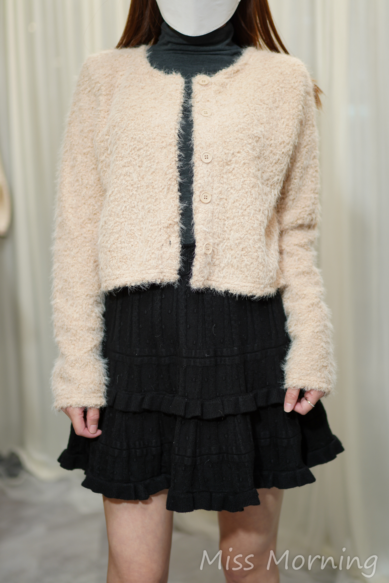 薄毛中短外套(14265)