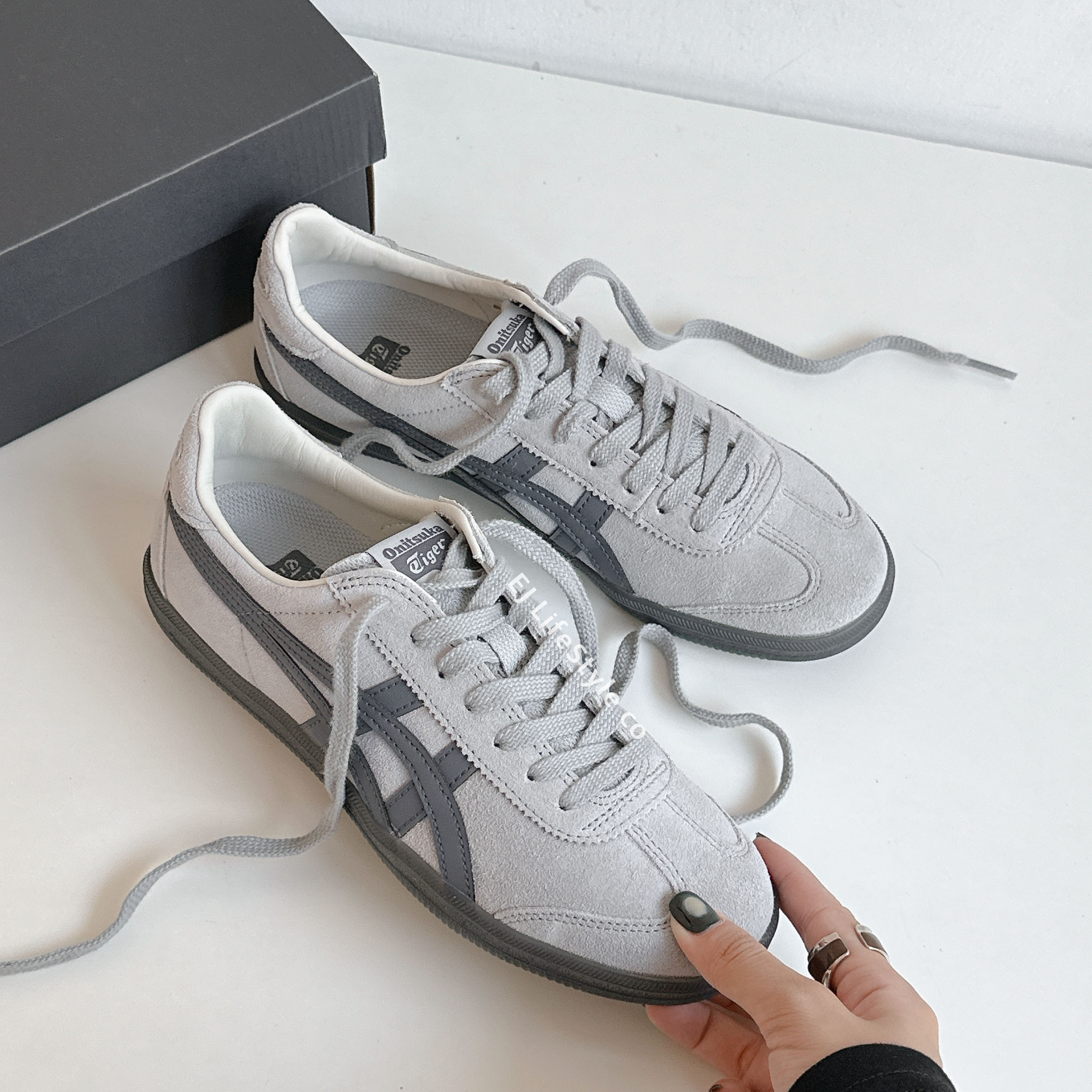Onitsuka Tiger Tokuten 鬼塚虎 德訓鞋 灰黑 黑底 麂皮 1183C431-020 1183a907-021 / 現貨