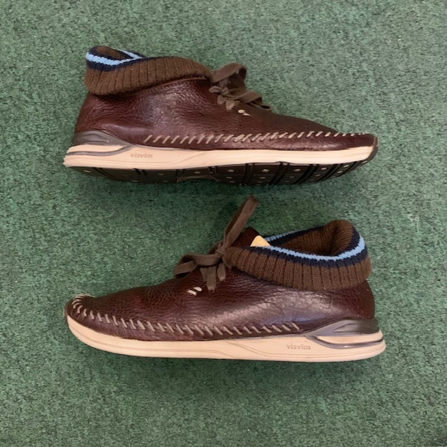VISVIM MALISEET LEATHER FOLK SHOES (( USED A )) *NO BOX 中古美品 - DK.BROWN SIZE 8 IN STOCK NOW (現貨發售中)