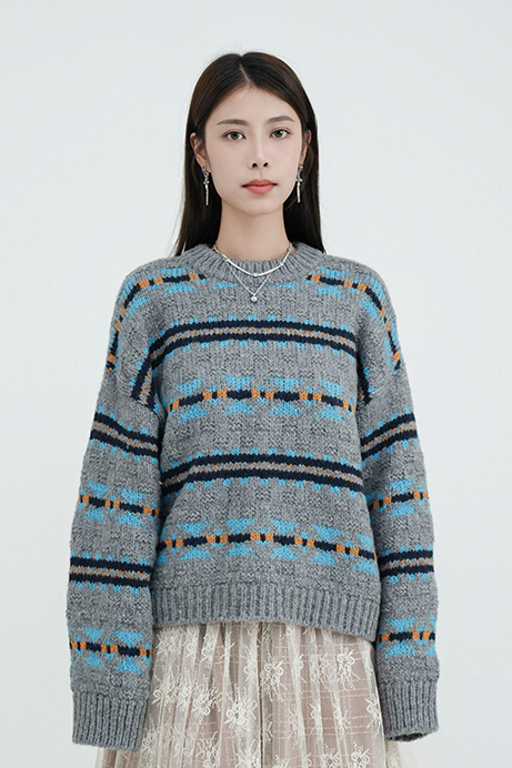 花紋間粗冷冷衫 (現貨款式）