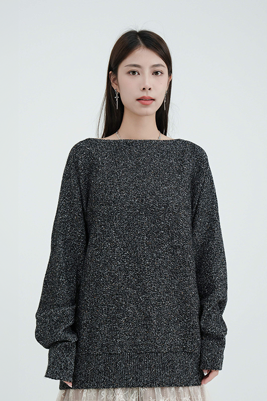 混色線oversize大冷衫 (現貨款式）