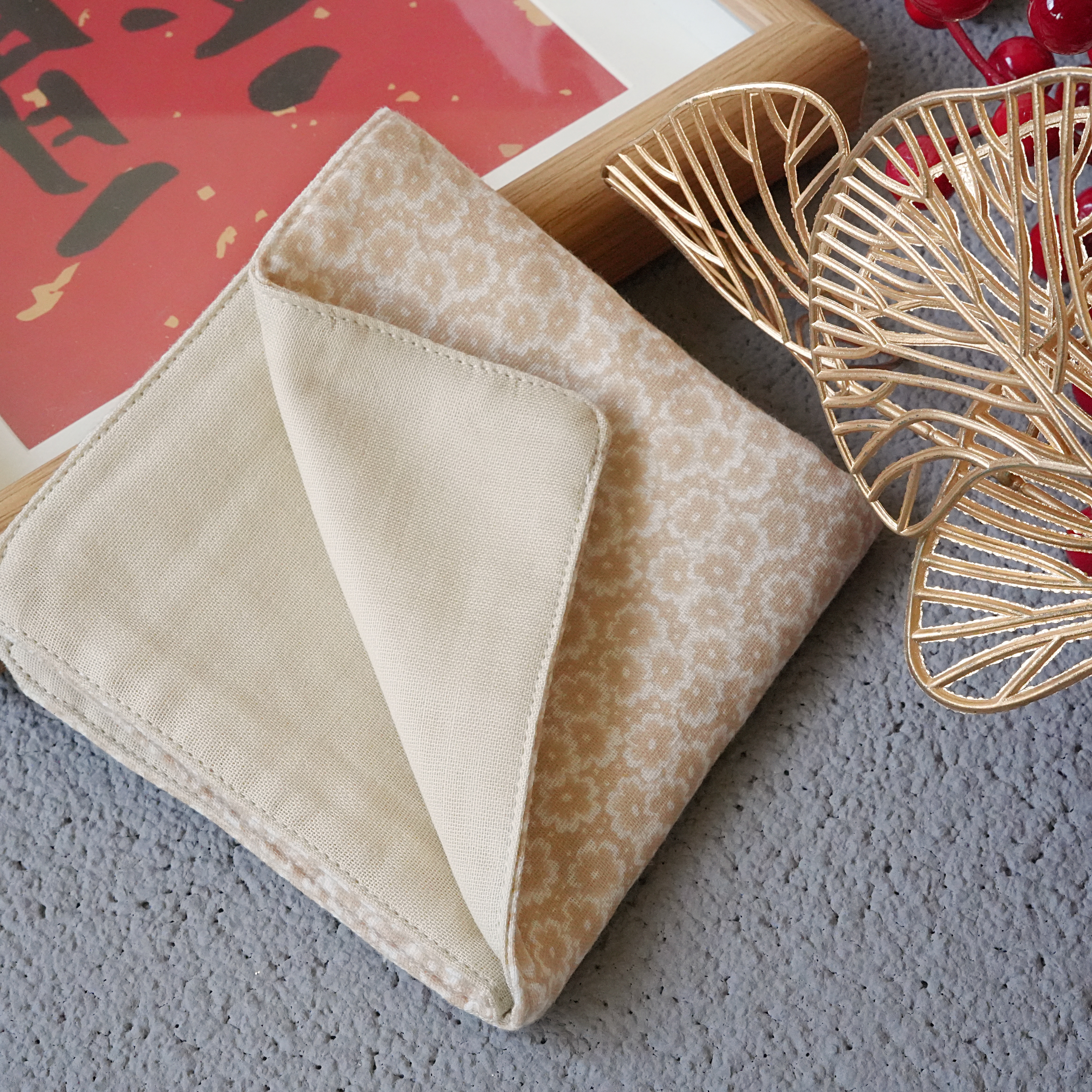 Hi Y.P store-手作六層紗紗布巾-花開迎春(2件組)