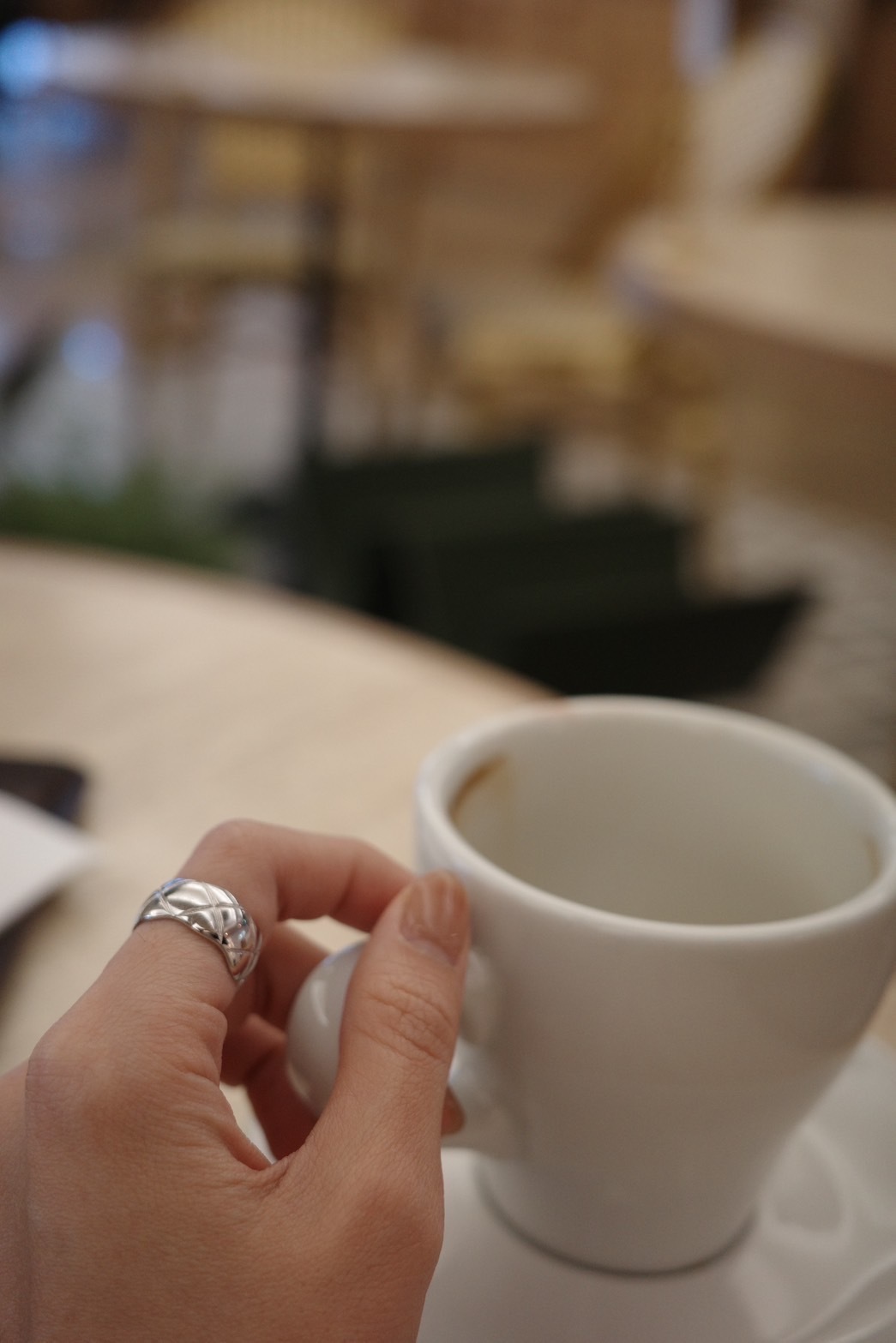 韓國純銀小香戒指（可調戒圍）