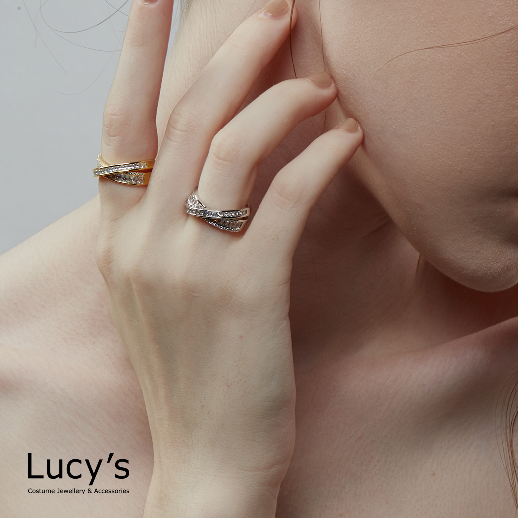 法式璀璨交織 開口戒 (二色) (118768/118769)