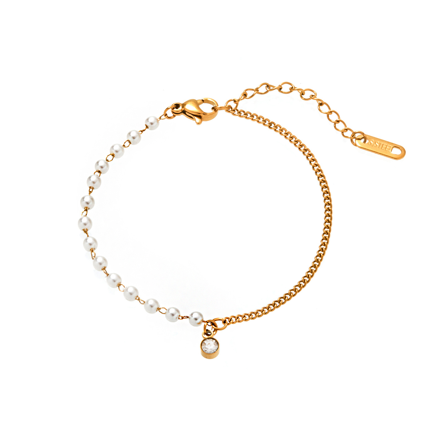 平價飾品,鋼飾,珍珠,手鍊