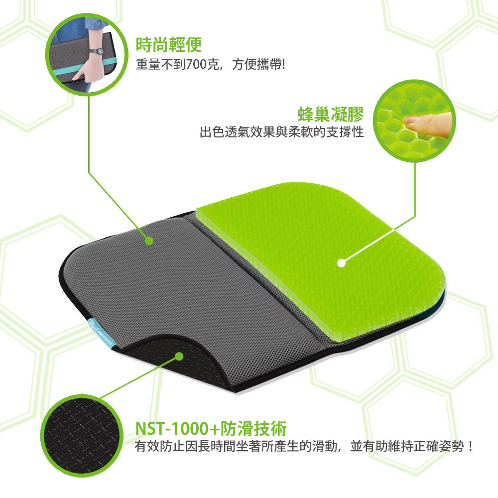 攜帶式蜂巢坐墊
