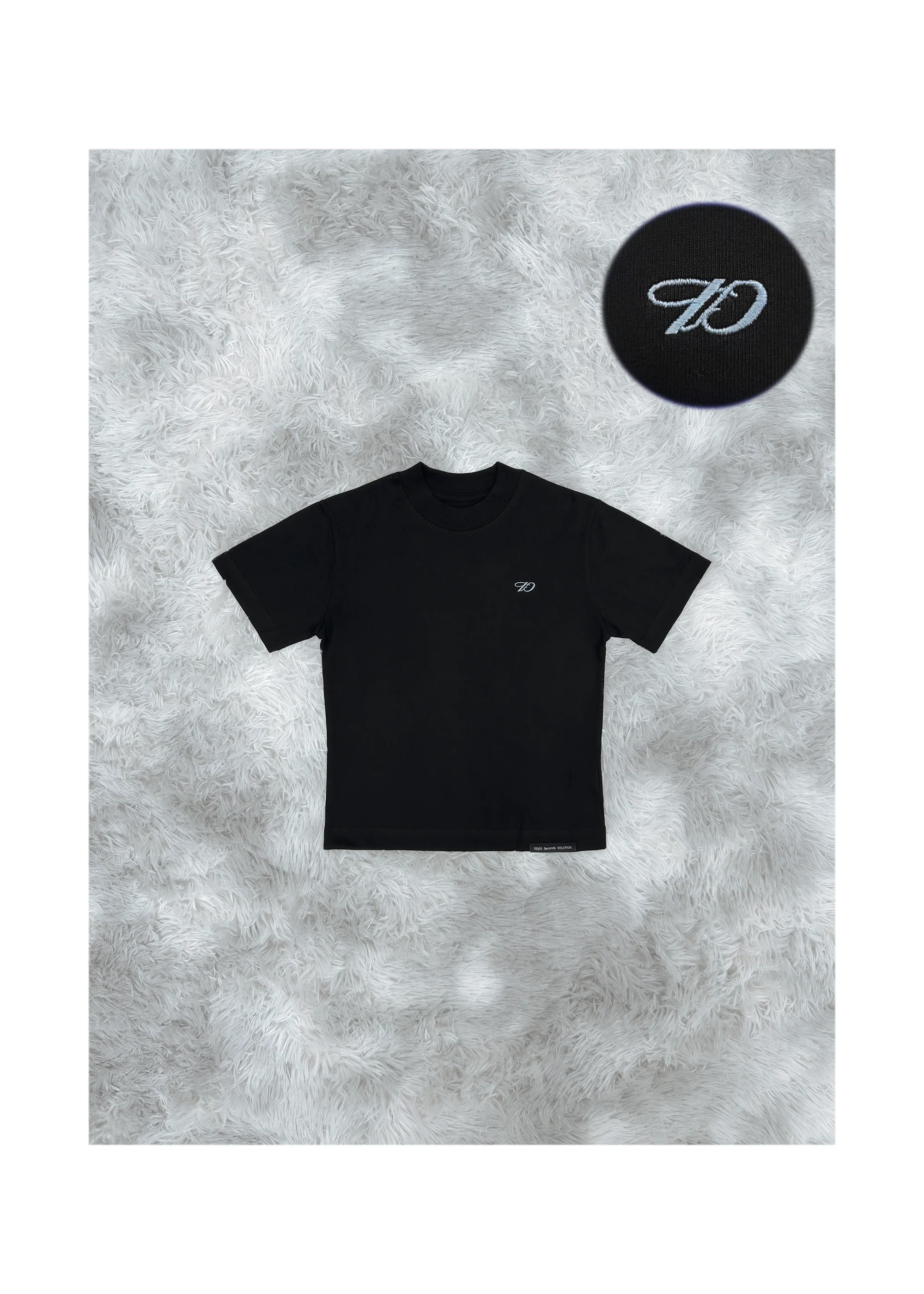 1dyLL / 10SS "1D" SLIM TEE - BLACK/ BLUE