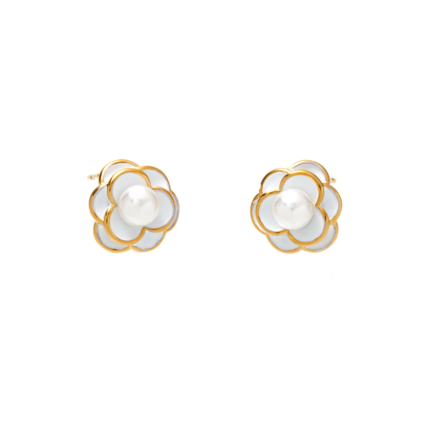 平價飾品,銀針,山茶花,耳環