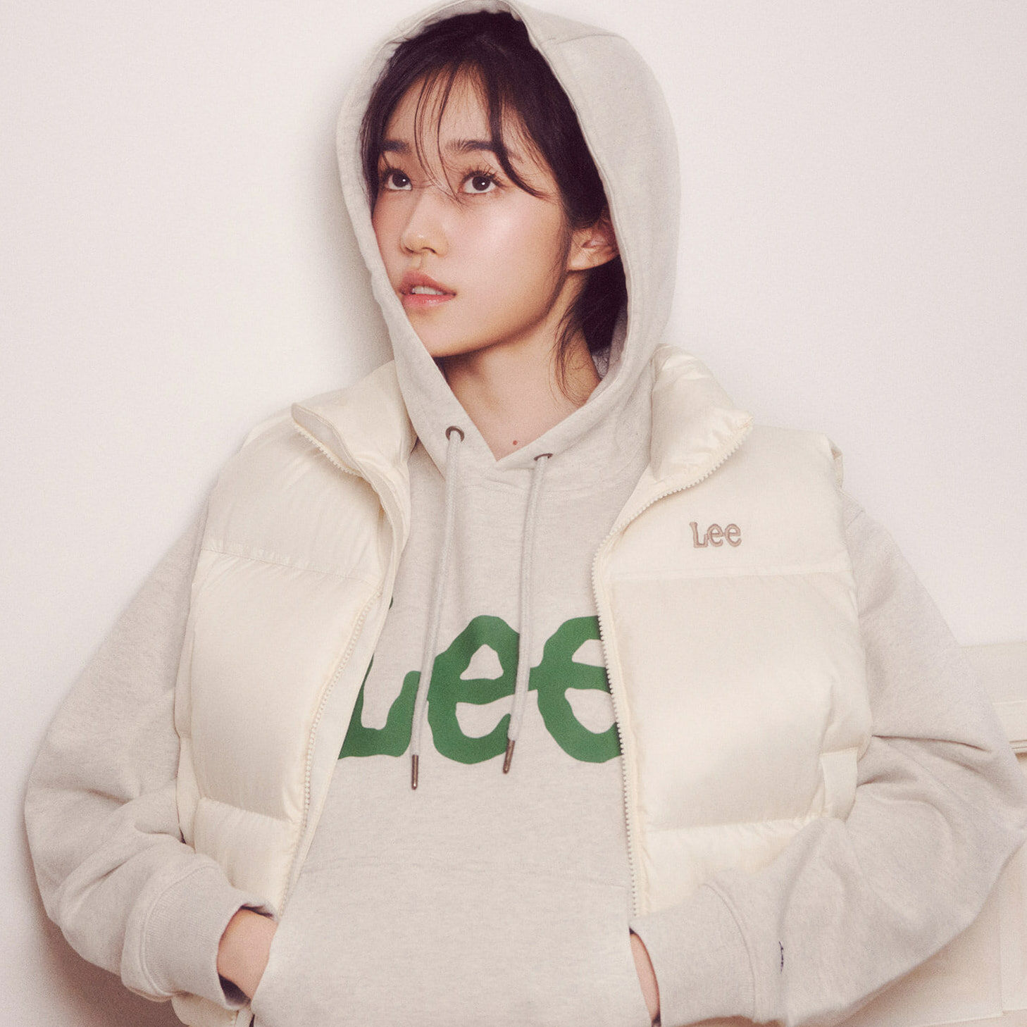 LEE 🇰🇷 帽T 韓國 毛巾底 LOGO 長袖 無刷毛 秋冬 多色 / 現貨✨