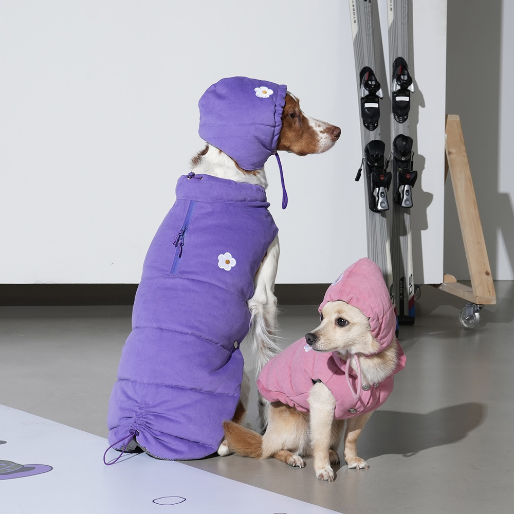 puppygallery｜ 復古小花背心2.0 紫