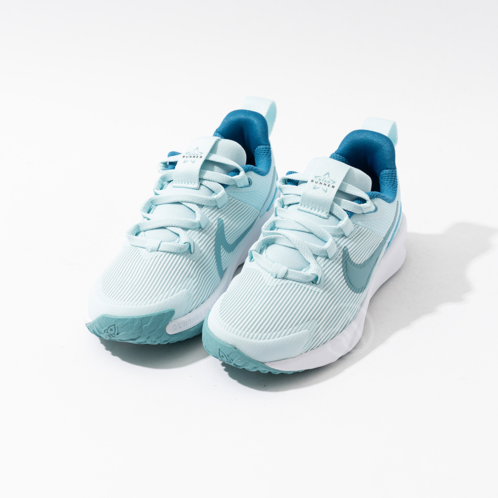 Nike Star Runner 4 NN 中童 藍綠 運動 小朋友 氣墊 緩震 休閒 慢跑鞋 DX7614-404