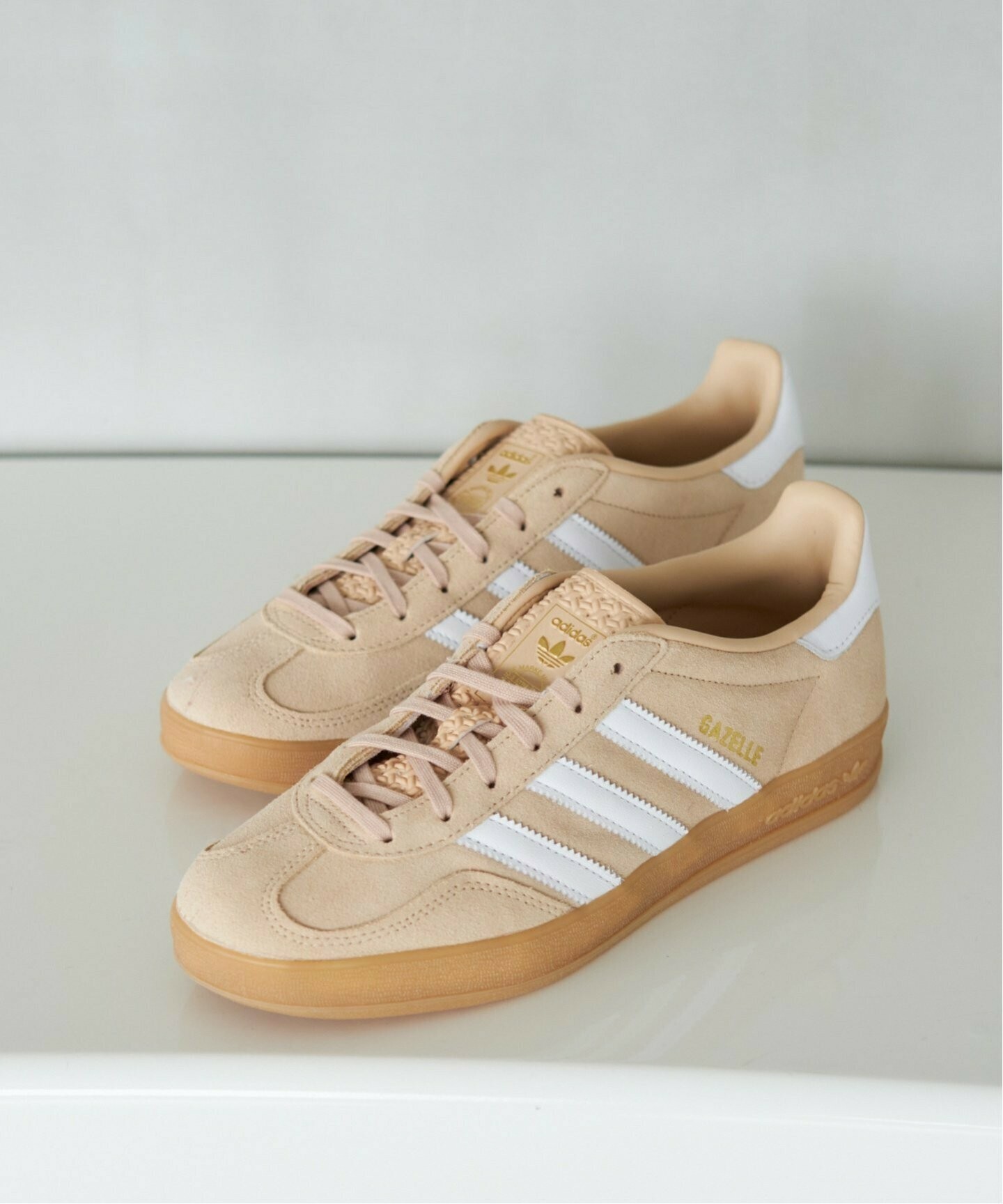 KTQ STORE ‧ ADIDAS GAZELLE INDOOR 泰奶杏 焦糖底 女鞋 IH5482
