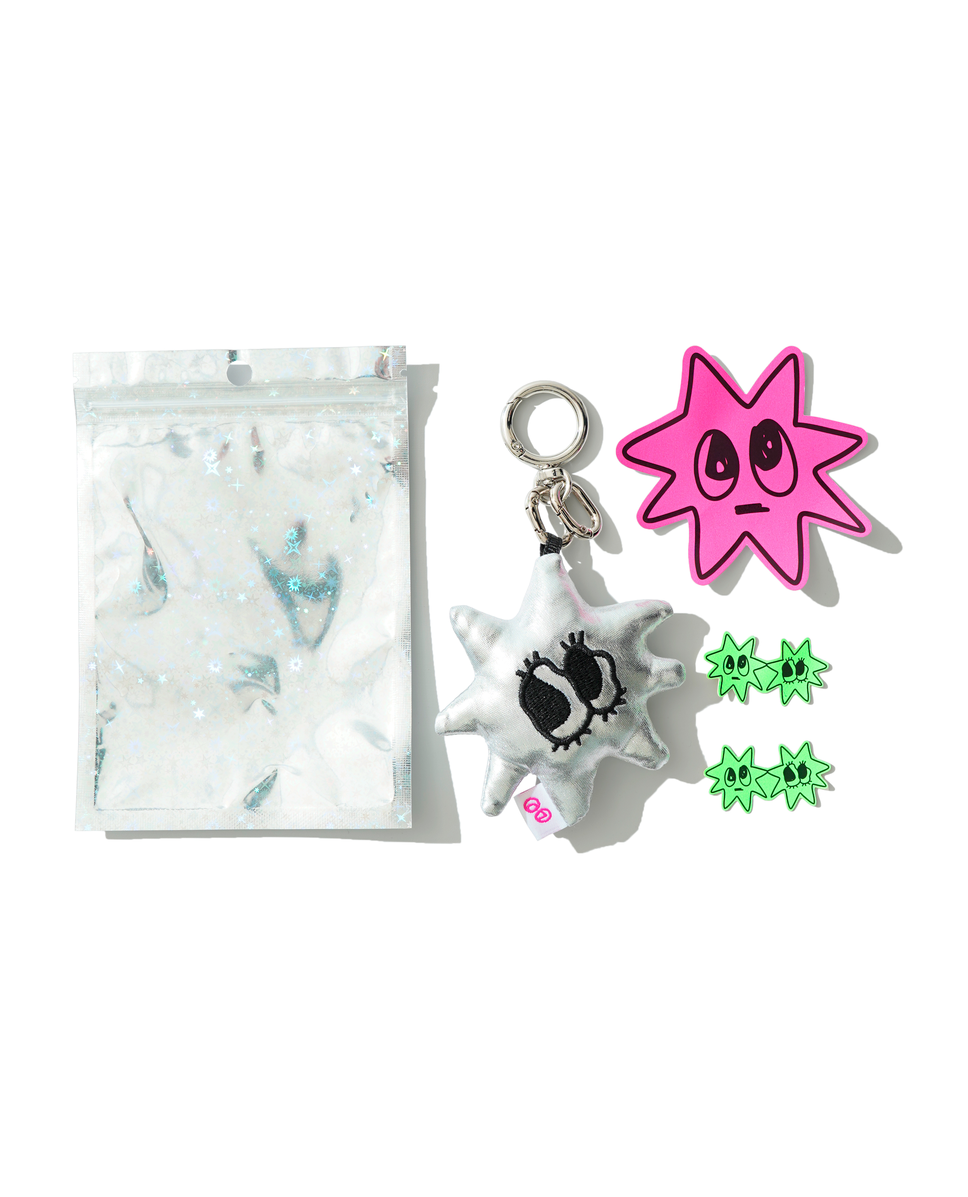 AOI 雙面臉閃閃星娃娃吊飾