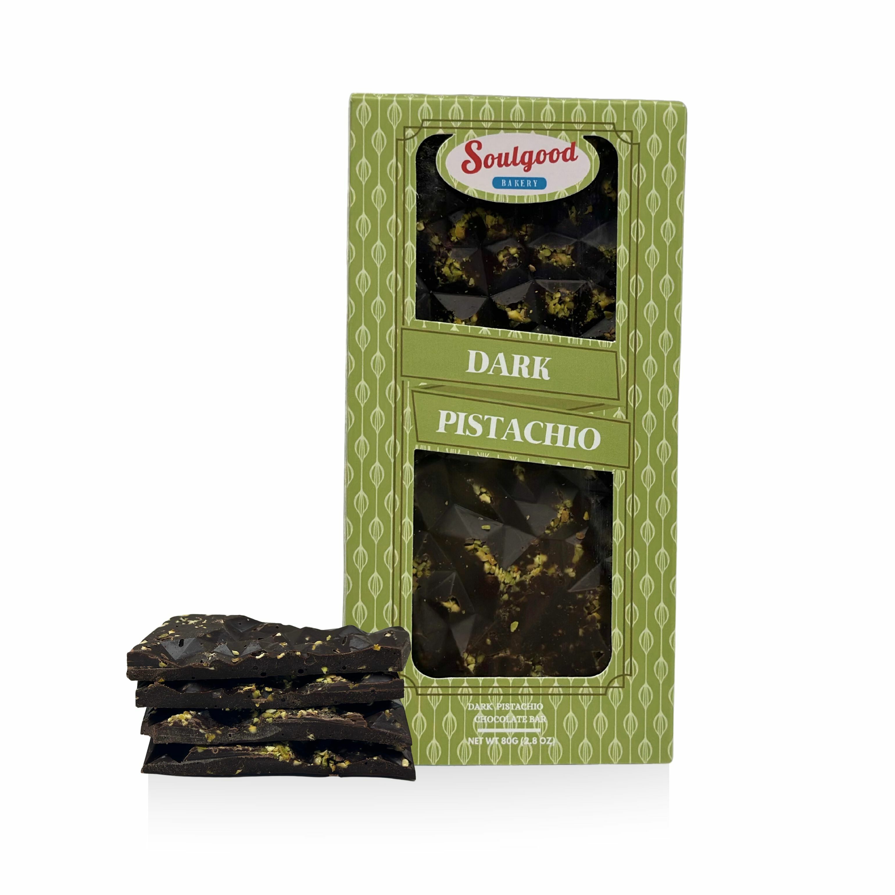 開心果 黑朱古力磚 Pistachio Dark Chocolate Bar