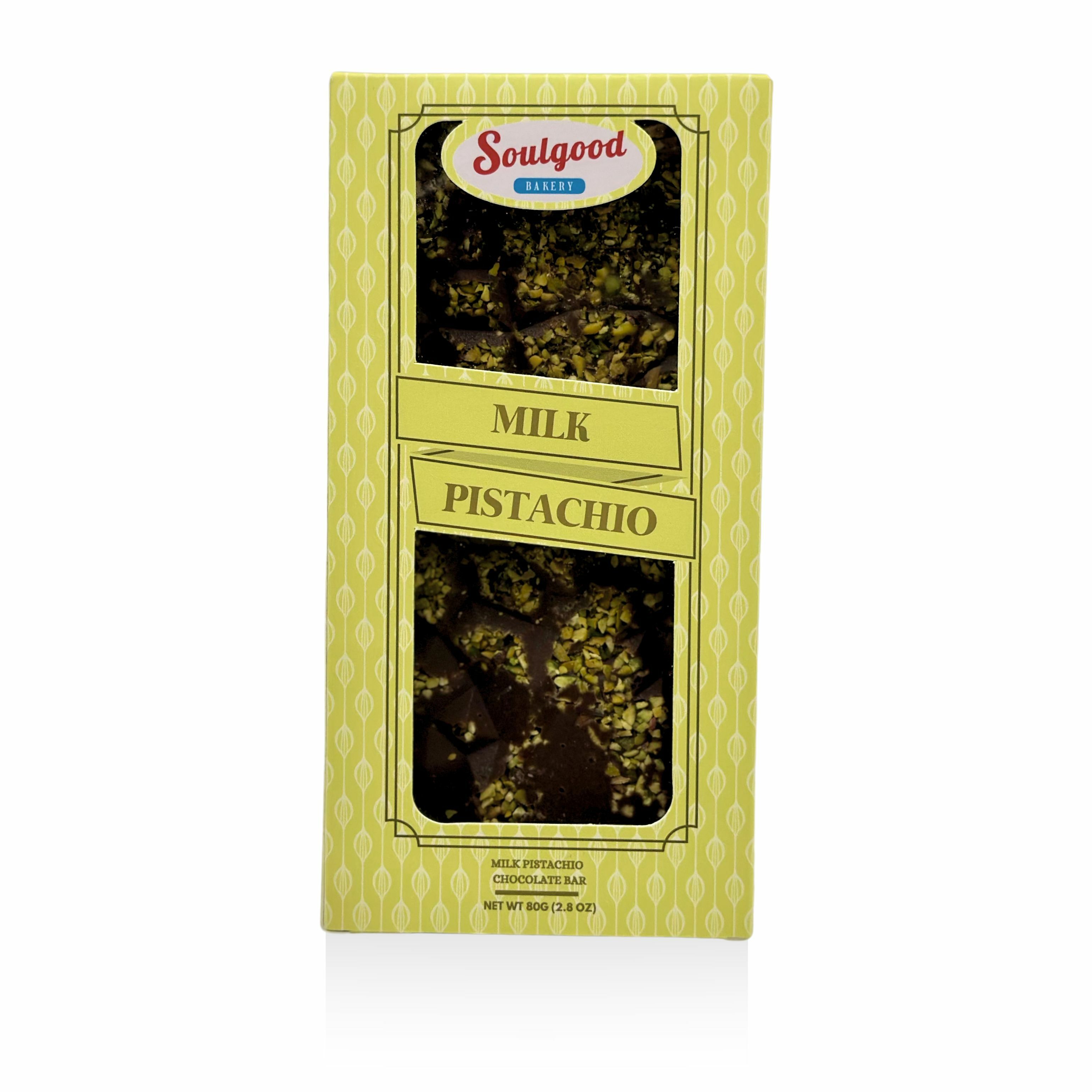 開心果 牛奶朱古力磚 Pistachio Milk Chocolate Bar