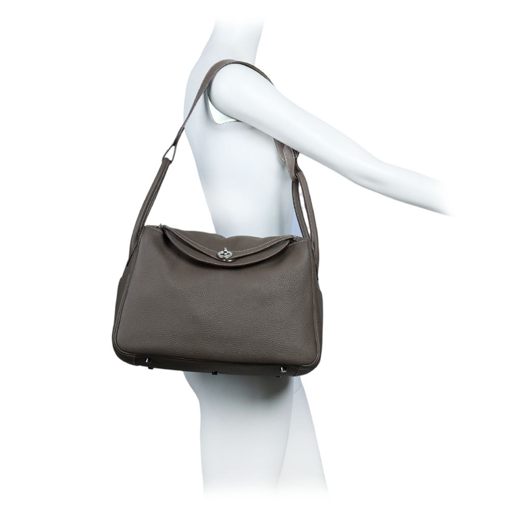【HERMES】銀釦 TOGO皮 Lindy 34cm(大象灰)H050164CK 18