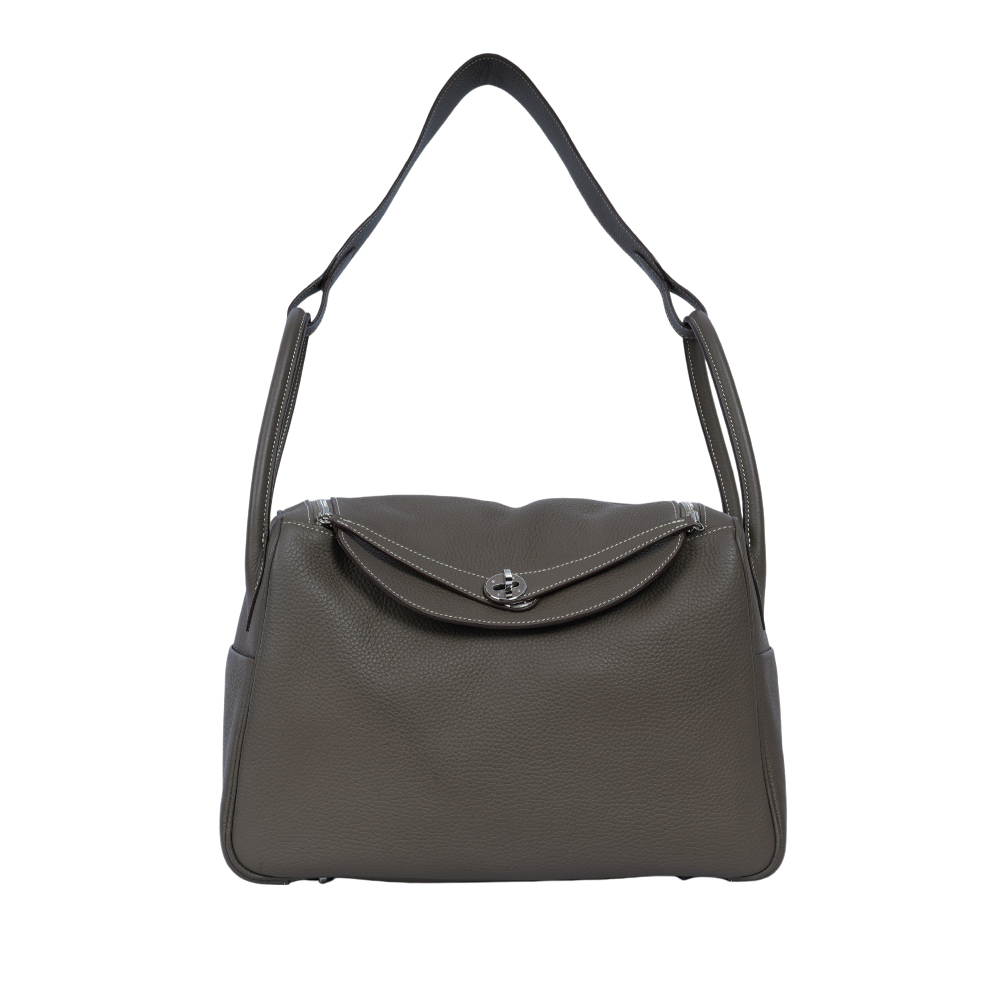 【HERMES】銀釦 TOGO皮 Lindy 34cm(大象灰)H050164CK 18