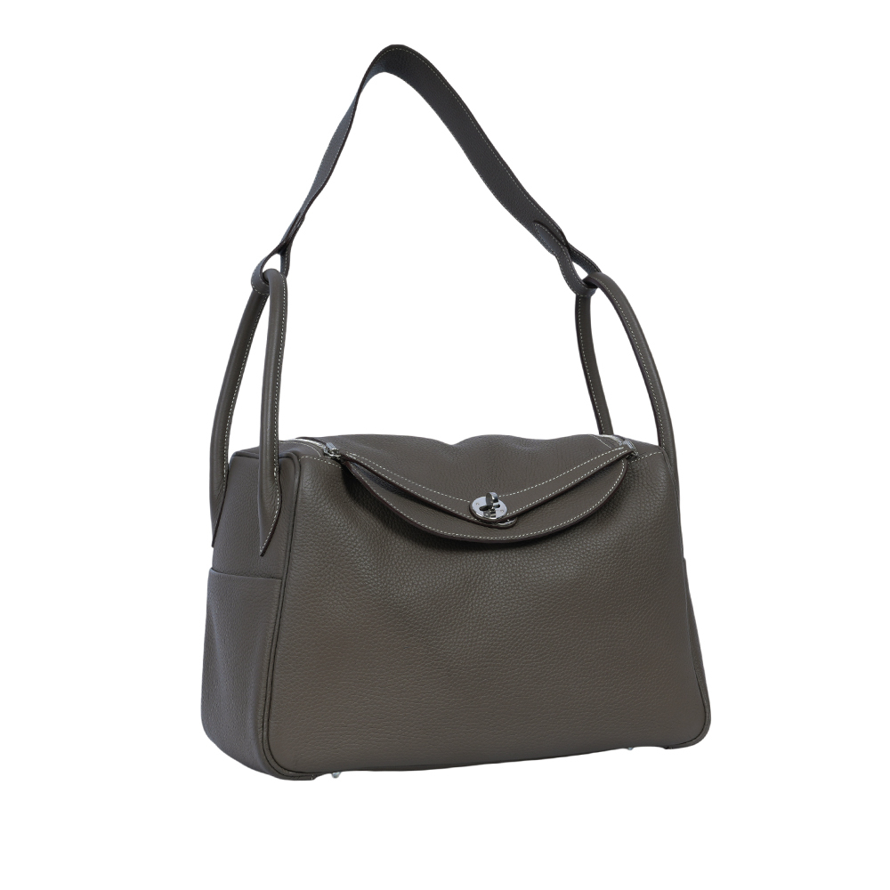 【HERMES】銀釦 TOGO皮 Lindy 34cm(大象灰)H050164CK 18