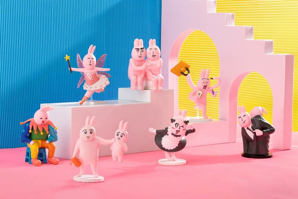 粉紅兔子"我的朋友" 系列盲盒公仔 [單盒]