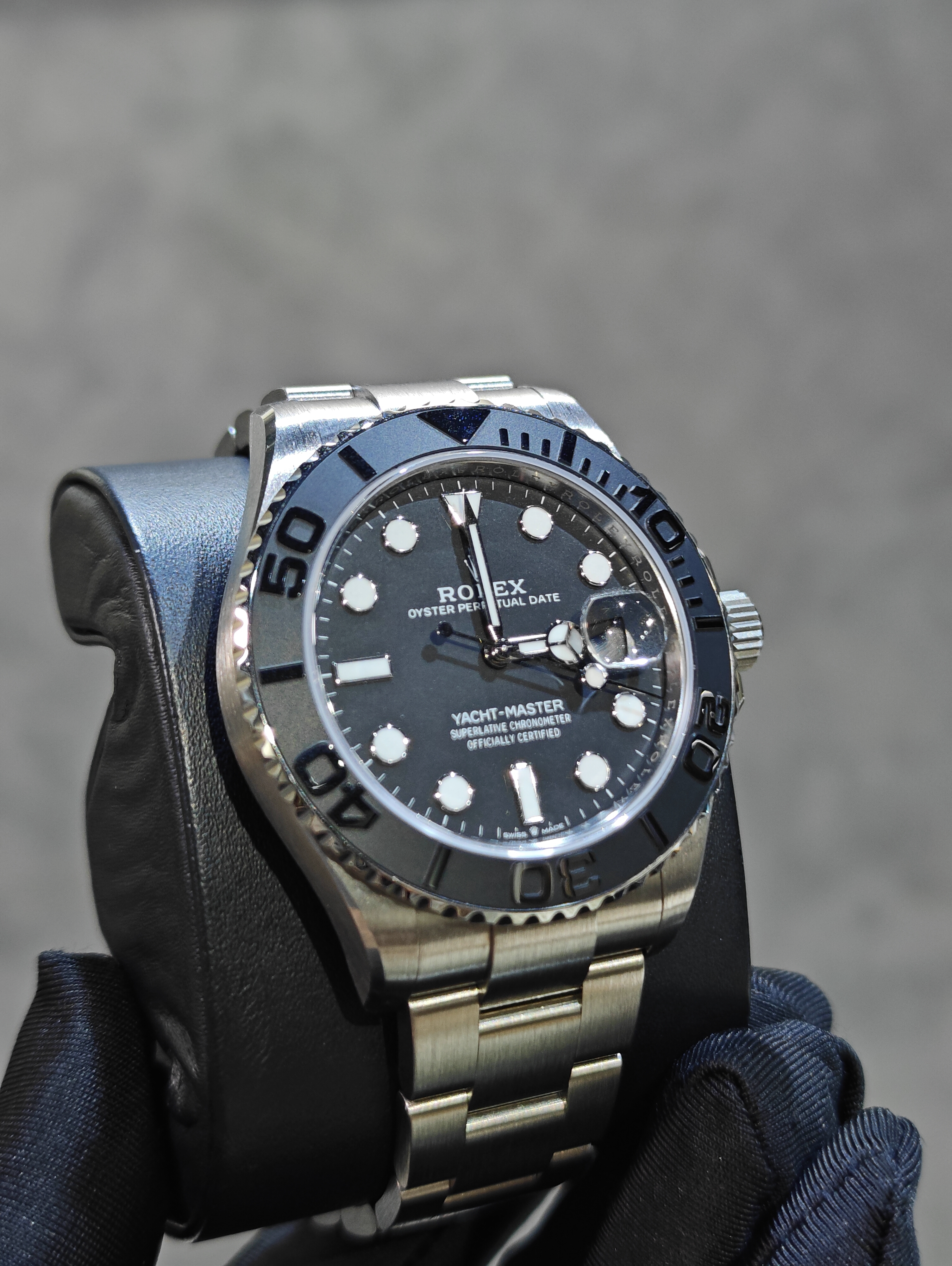 BRAND NEW ROLEX 226627 YACHT-MASTER TITANIUM BLACK OYSTER STRAP 42MM