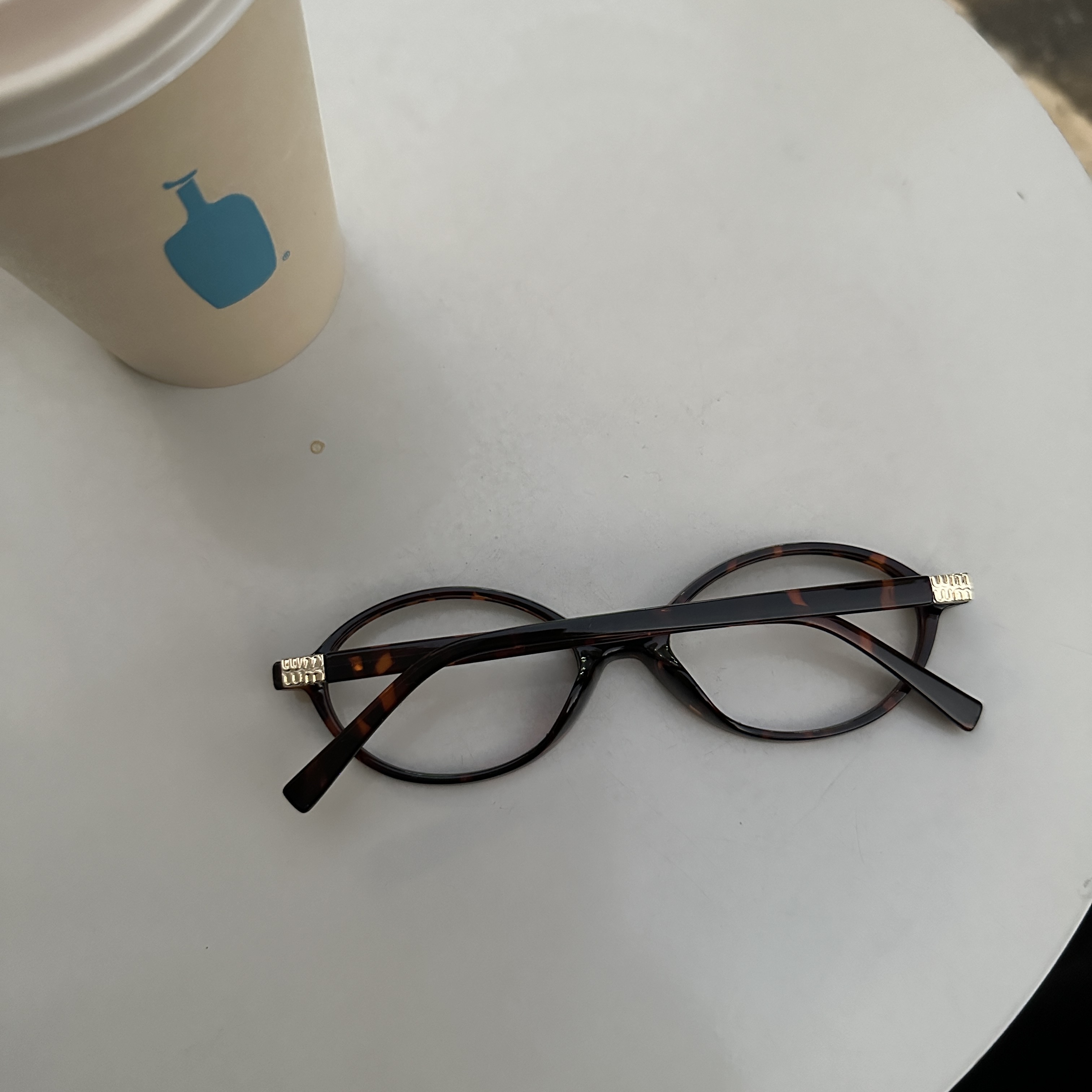 A1142 琥珀眼鏡（有透明鏡片）