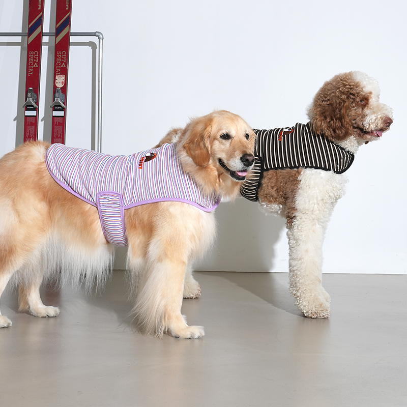 puppygallery｜ Jam Jam 條紋披風 紫