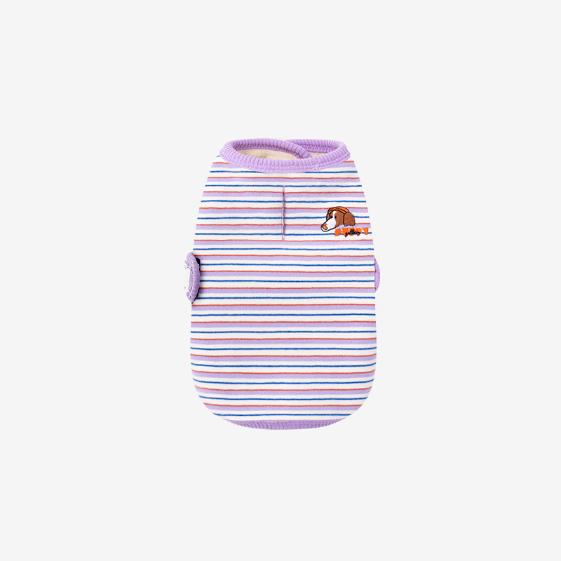 puppygallery｜ Jam Jam 條紋披風 紫