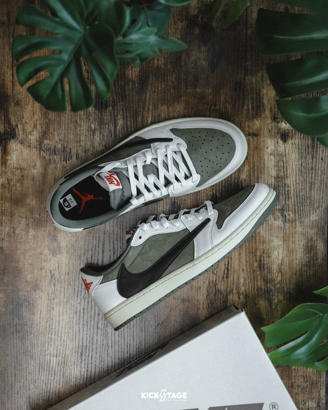 <連線代購商品>NIKE AIR JORDAN 1 x Travis Scott 'Reverse Olive' 橄欖綠 倒鉤 休閒鞋【DM7866-200】AJ1TS 241231
