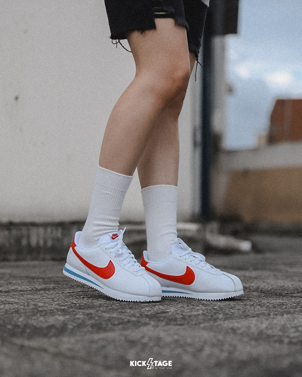 女鞋 NIKE CORTEZ 'FORREST GUMP' 白藍紅 阿甘正傳 復古 皮革 經典 阿甘鞋 休閒鞋【DN1791-108】