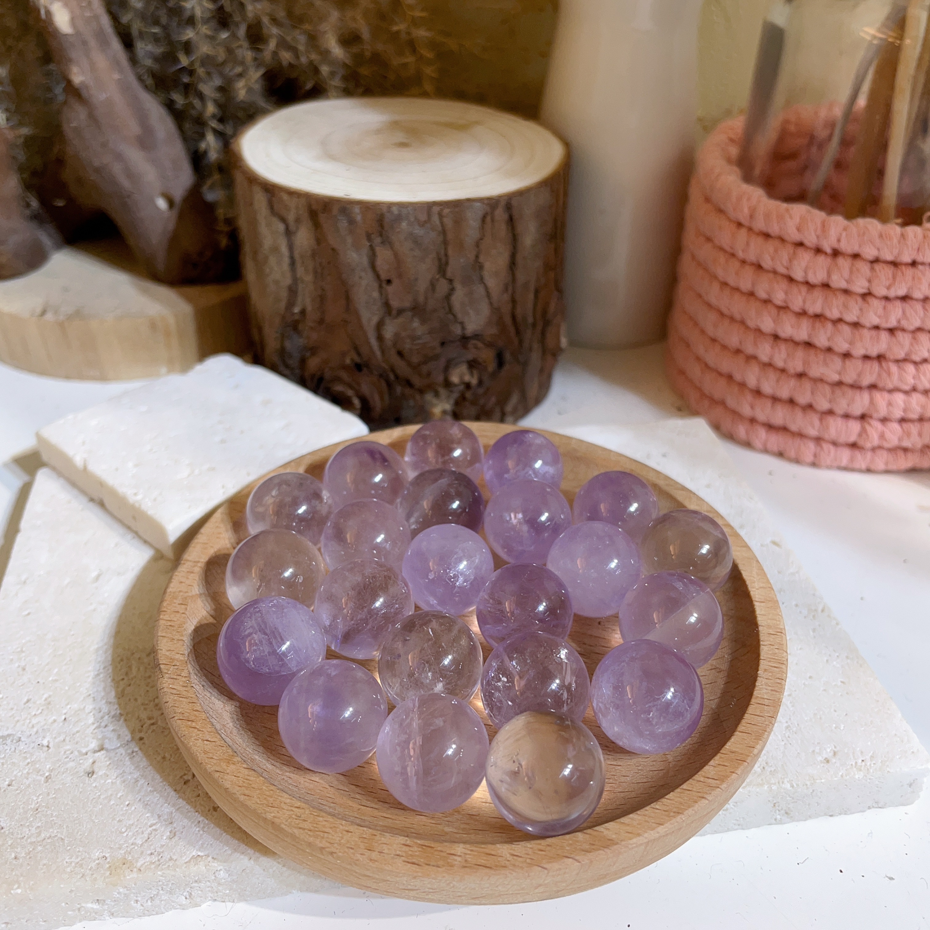 紫水晶單珠 7粒裝