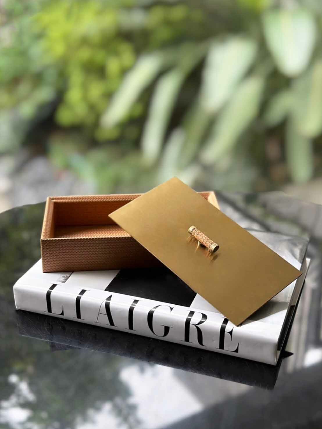 編織銅蓋飾品盒