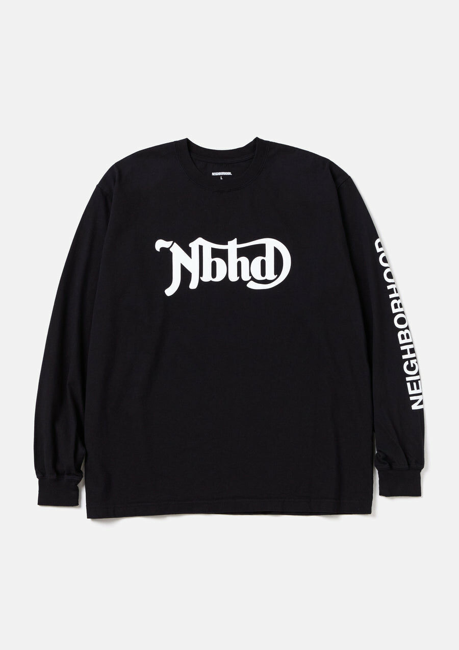 2024AW NEIGHBORHOOD NH TEE LS-7 字體 LOGO 長T 長袖 現貨 242PCNH-LT07