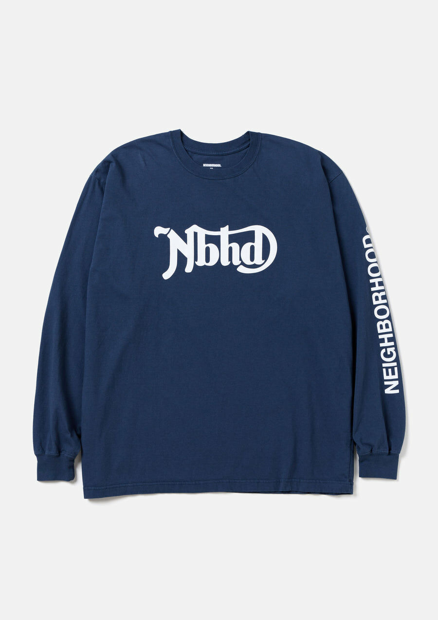 2024AW NEIGHBORHOOD NH TEE LS-7 字體 LOGO 長T 長袖 現貨 242PCNH-LT07