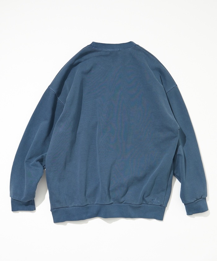 2023AW NAUTICA Pigment Dyed ARCH LOGO SWEATSHIRT 刺繡 字體 水洗 大學T 現貨