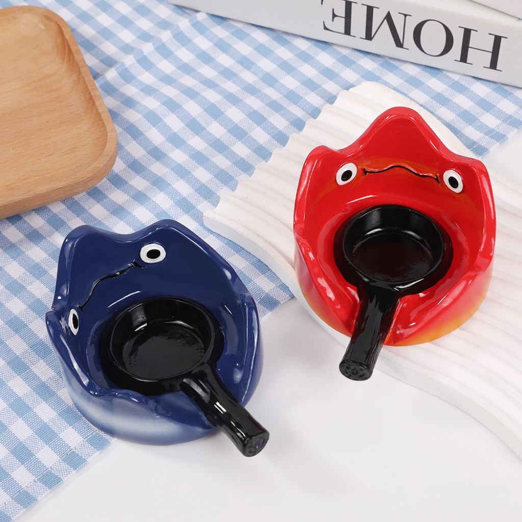 代購 吉卜力 卡西法 紅火焰 藍火焰 小燭台 煙灰缸 /預購