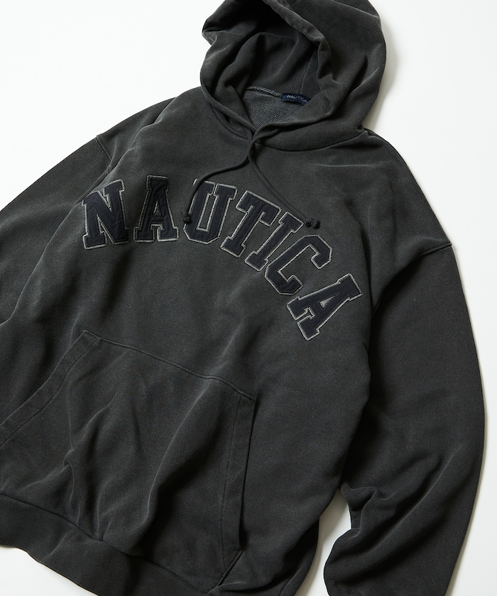 2024AW NAUTICA Pigment Dyed ARCH LOGO HOODED 刺繡 字體 水洗 帽T 現貨