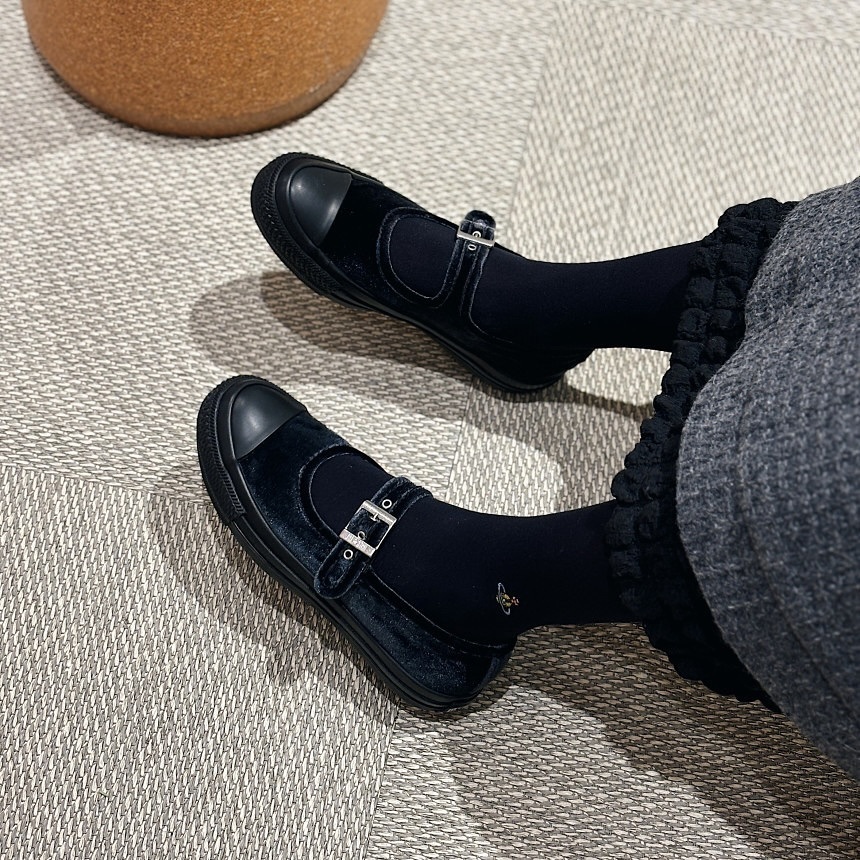 Converse AS LP MJ Velvet OX 日本限定 天鵝絨 黑色 奶油 瑪莉珍鞋 31313590 31313591