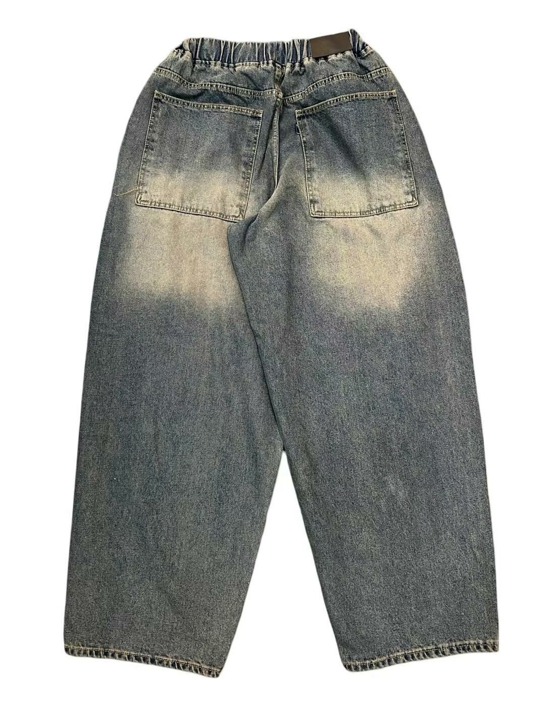 洗水破洞鬆身牛仔褲 P2993