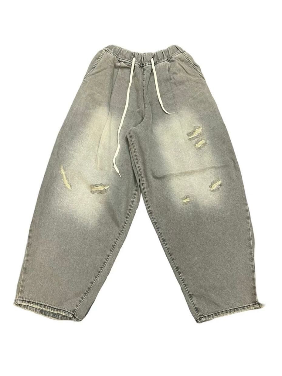 洗水破洞鬆身牛仔褲 P2994