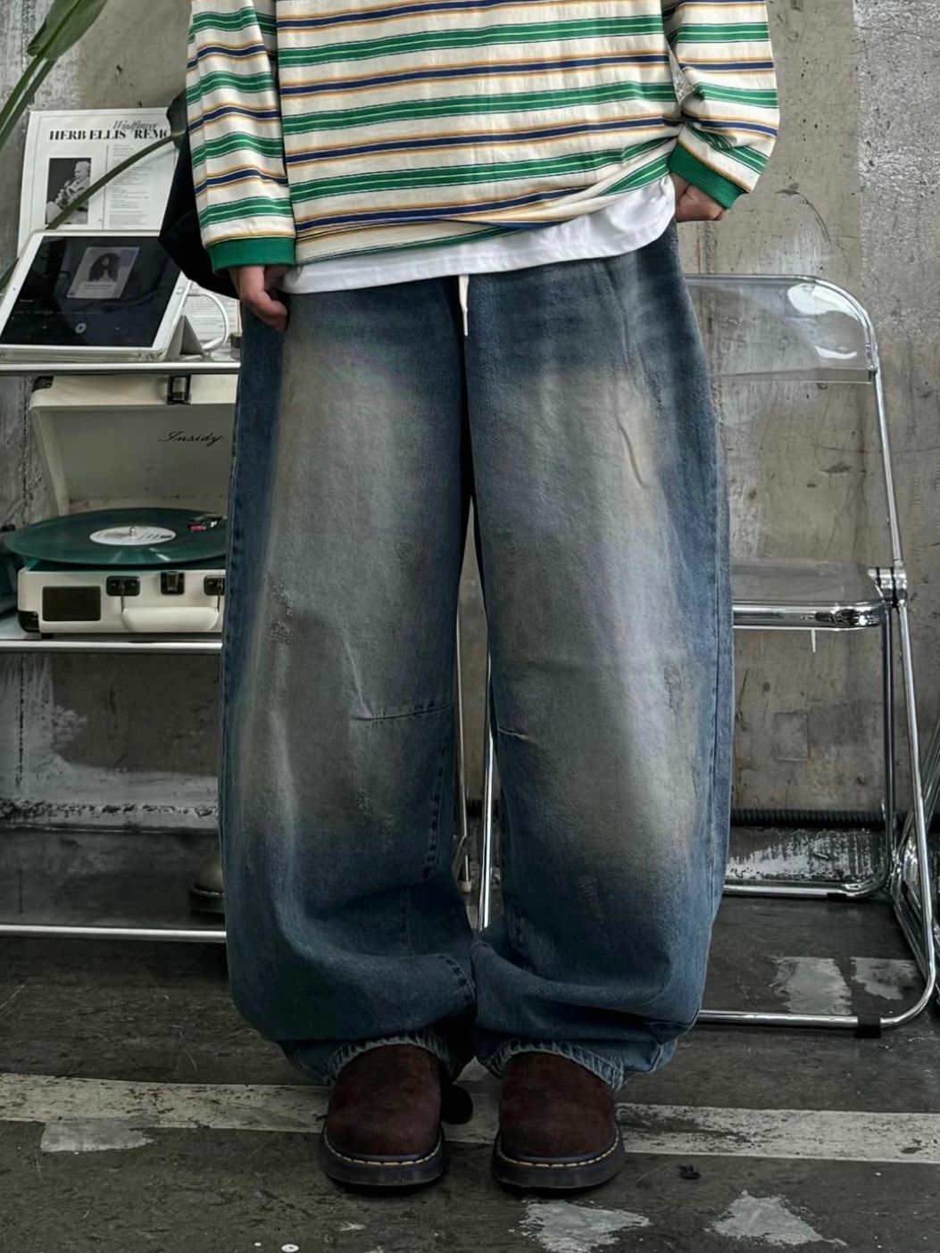 洗水鬆身牛仔褲 P2995